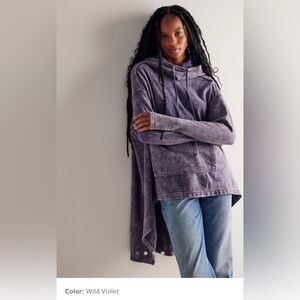 Free People Extreme Washed Hoodie